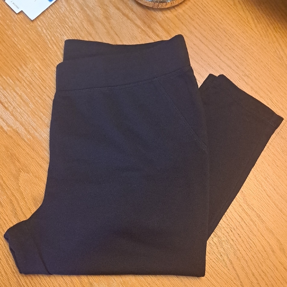 Christopher & Banks Navy Blue Knit Leggings Size XL